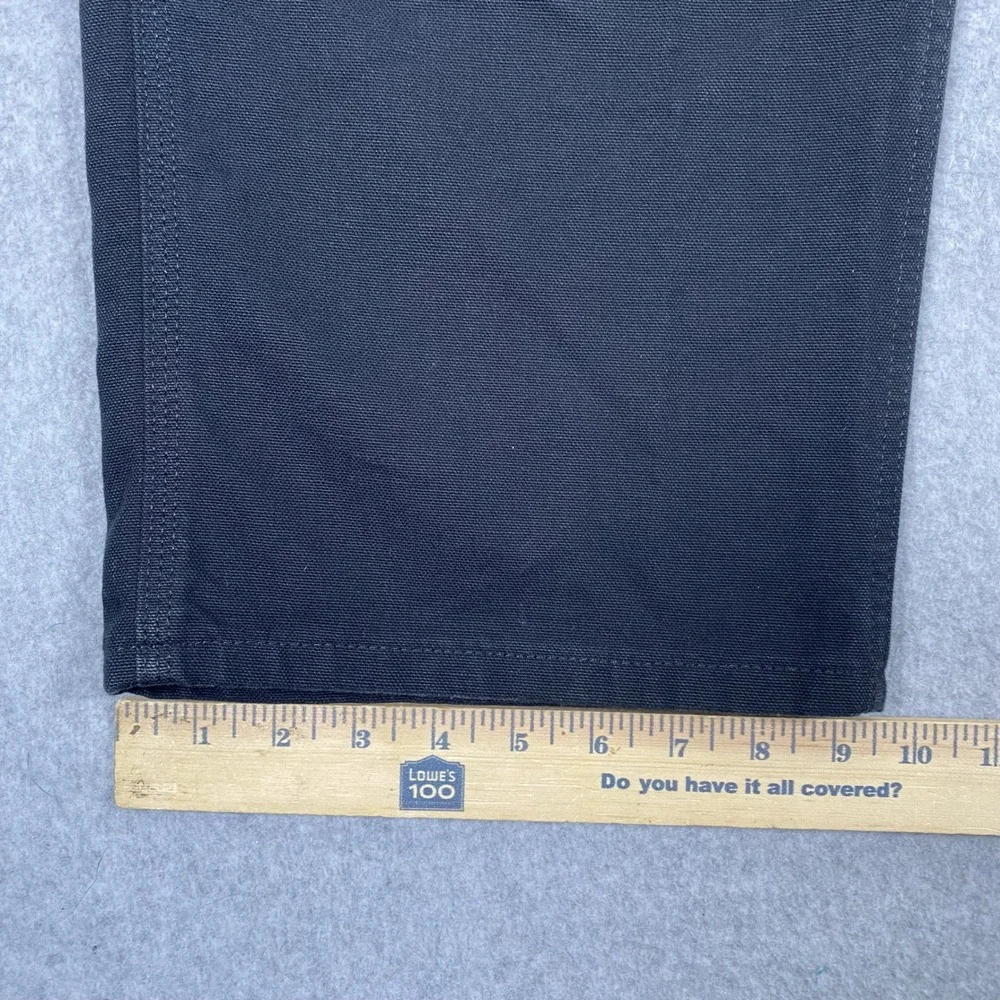 Carhartt Carpenter Pants Mens 38x32 Black Loose Fit Canvas Work B11-BLK